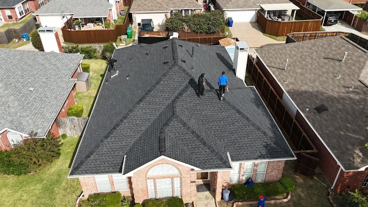 Slate & Tile Roof Repair work in progress on a Winter Haven property